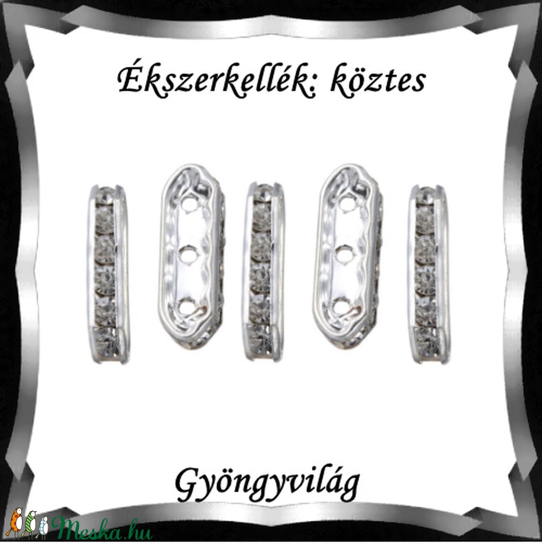 Ékszerkellék: köztes / díszítőelem / gyöngy BKÖ 3S 07-17,8x7e 5db - gyöngy, ékszerkellék - fém köztesek - Meska.hu Ékszerkellék: köztes / díszítőelem / gyöngy BKÖ 3S 07-17,8x7e 5db - gyöngy, ékszerkellék - fém köztesek - Meska.hu