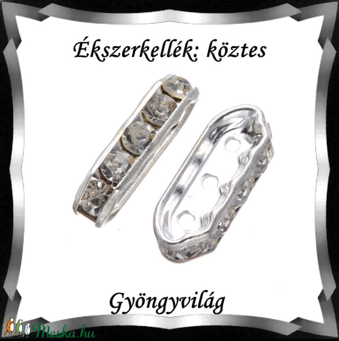 Ékszerkellék: köztes / díszítőelem / gyöngy BKÖ 3S 07-17,8x7e 5db - gyöngy, ékszerkellék - fém köztesek - Meska.hu Ékszerkellék: köztes / díszítőelem / gyöngy BKÖ 3S 07-17,8x7e 5db - gyöngy, ékszerkellék - fém köztesek - Meska.hu