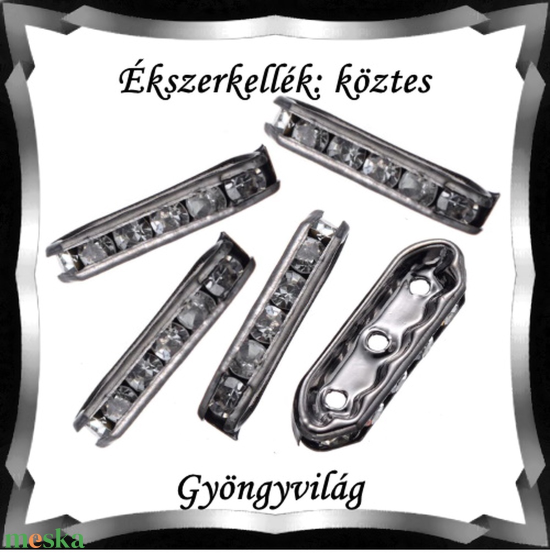 Ékszerkellék: köztes / díszítőelem / gyöngy BKÖ 3S 07-21,4x7f 5db - kellékek & szerszámok - gyöngyfűzés kellékek - fém köztesek - Meska.hu Ékszerkellék: köztes / díszítőelem / gyöngy BKÖ 3S 07-21,4x7f 5db - kellékek & szerszámok - gyöngyfűzés kellékek - fém köztesek - Meska.hu