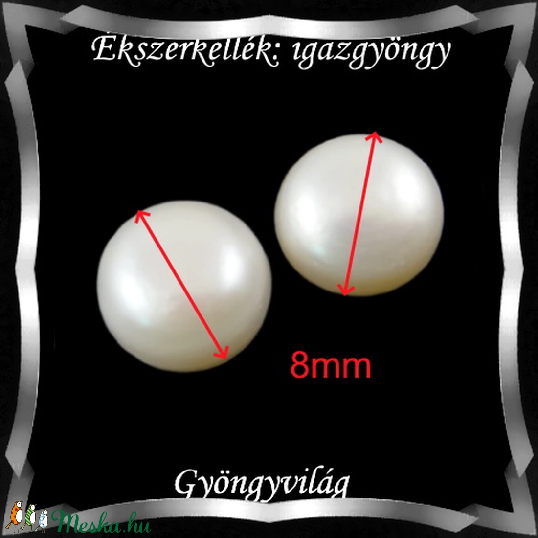 Ékszerkellék: igazgyöngy félgömb,félig fúrt GYI-FG-FF-8fehér 1pár - kellékek & szerszámok - ékszerkellék - Meska.hu Ékszerkellék: igazgyöngy félgömb,félig fúrt GYI-FG-FF-8fehér 1pár - kellékek & szerszámok - ékszerkellék - Meska.hu