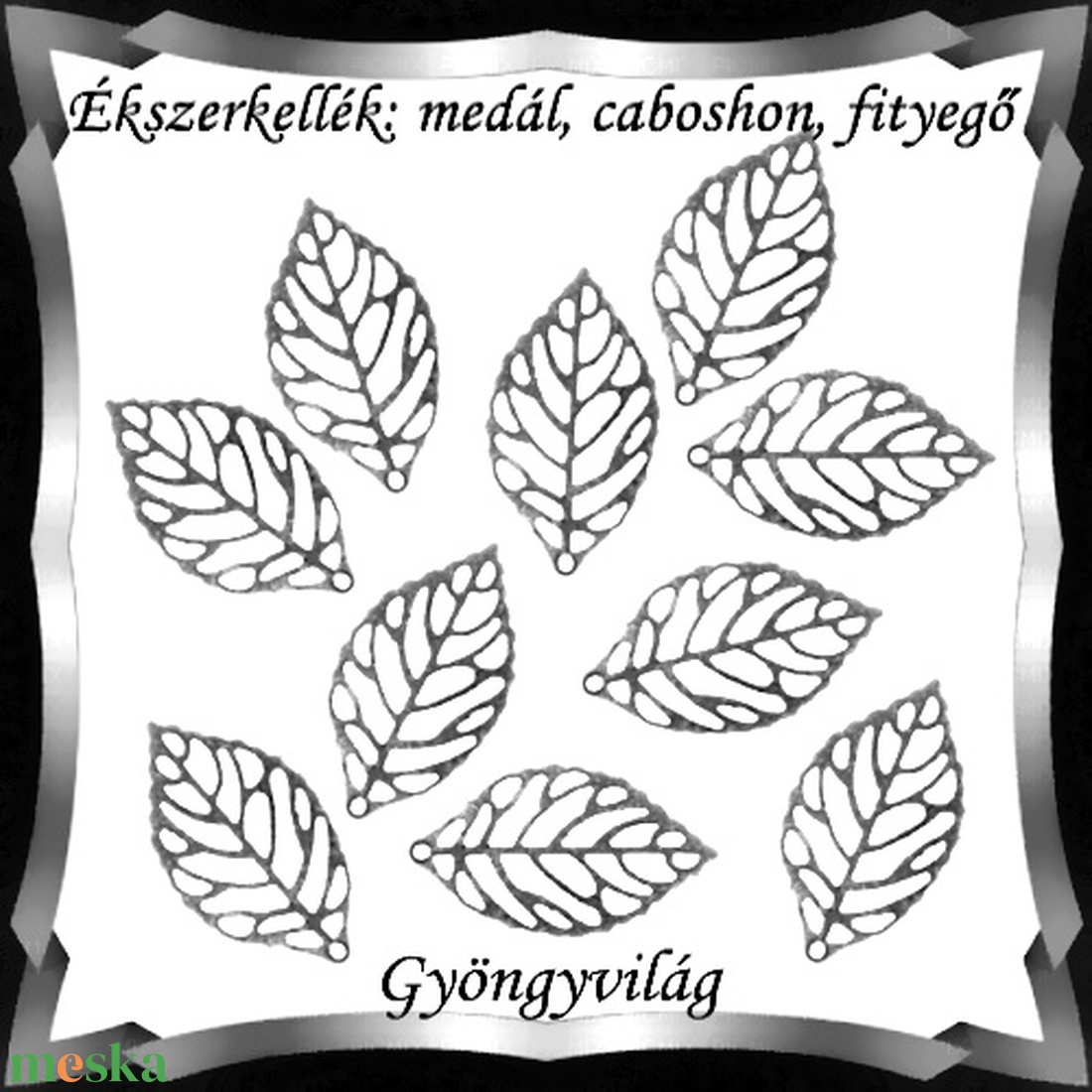 Ékszerkellék: medál, caboshon, fityegő BMCF-03e 14x23,5 10db/cs - gyöngy, ékszerkellék - fém köztesek - Meska.hu Ékszerkellék: medál, caboshon, fityegő BMCF-03e 14x23,5 10db/cs - gyöngy, ékszerkellék - fém köztesek - Meska.hu