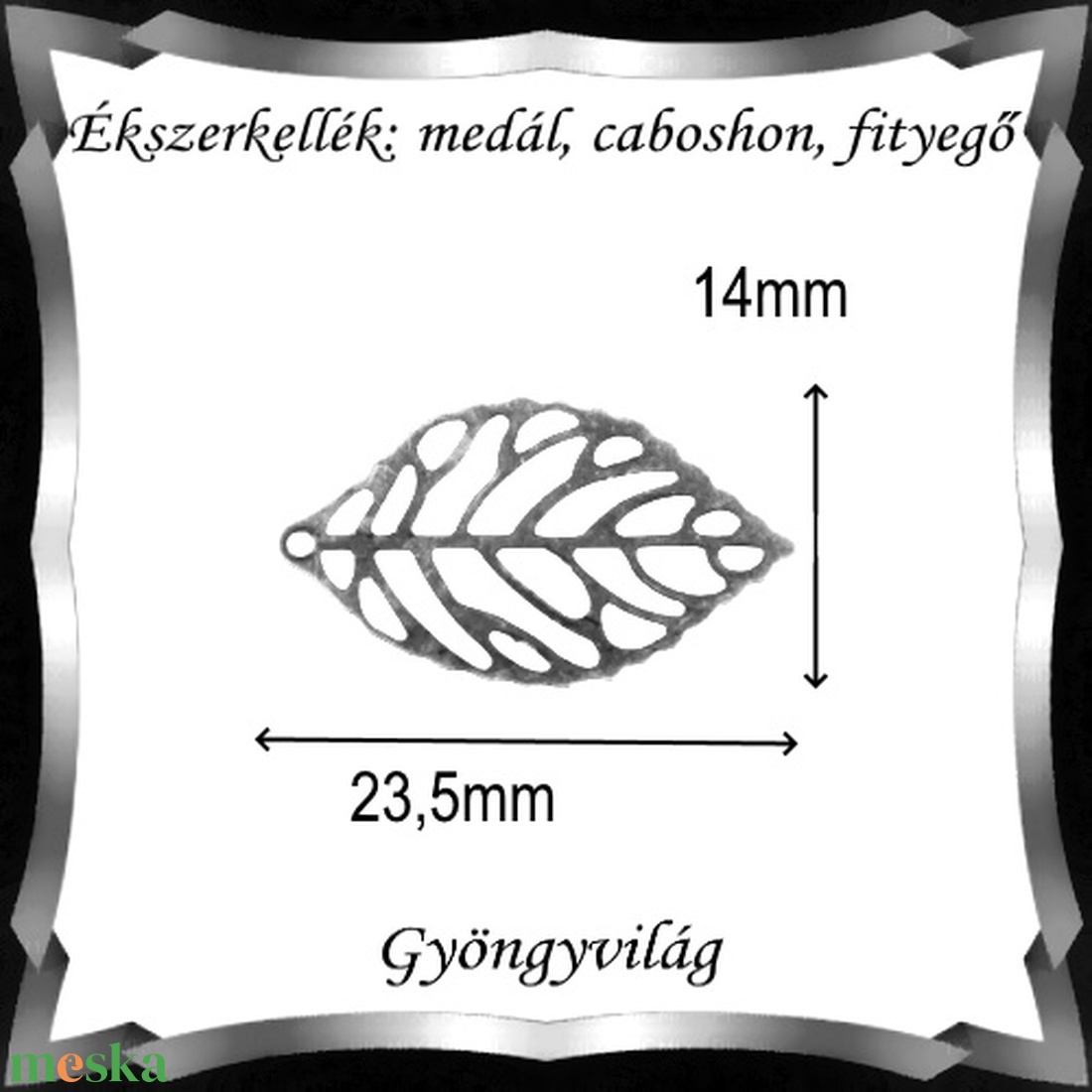 Ékszerkellék: medál, caboshon, fityegő BMCF-03e 14x23,5 10db/cs - gyöngy, ékszerkellék - fém köztesek - Meska.hu Ékszerkellék: medál, caboshon, fityegő BMCF-03e 14x23,5 10db/cs - gyöngy, ékszerkellék - fém köztesek - Meska.hu