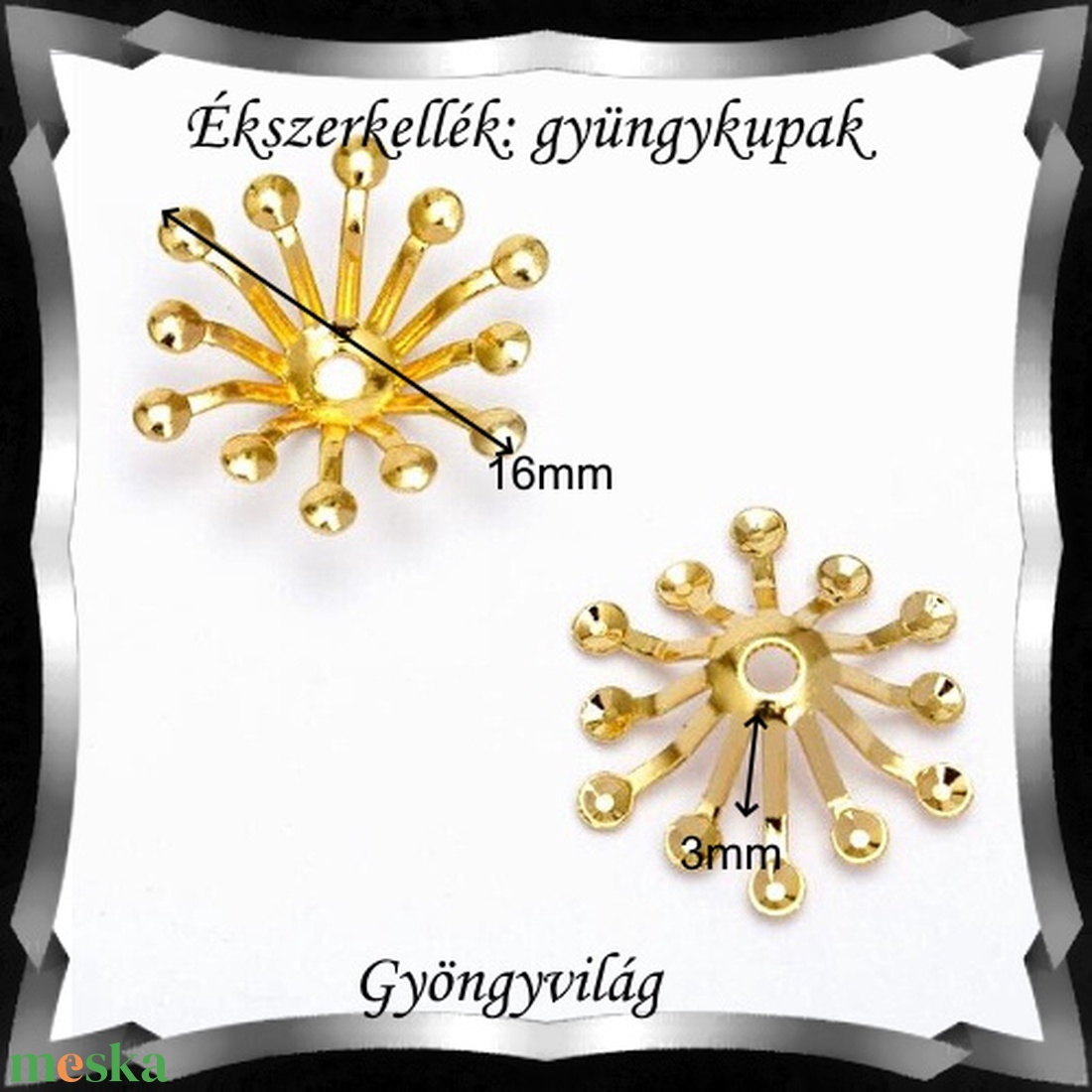 Ékszerkellék: köztes / díszítőelem / gyöngy BKÖ 1S 48-2 20db/csomag - kellékek & szerszámok - ékszerkellék - Meska.hu Ékszerkellék: köztes / díszítőelem / gyöngy BKÖ 1S 48-2 20db/csomag - kellékek & szerszámok - ékszerkellék - Meska.hu