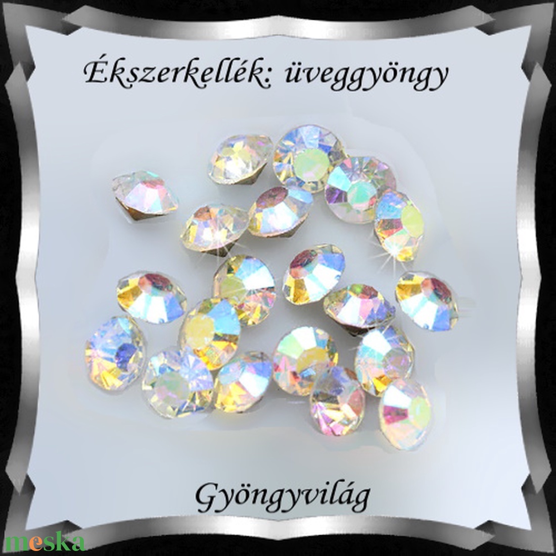 Kristály rivoli ragasztható 20db/cs 3mm PP24/SS12 - kellékek & szerszámok - gyöngyfűzés kellékek - swarovski kristályok - Meska.hu Kristály rivoli ragasztható 20db/cs 3mm PP24/SS12 - kellékek & szerszámok - gyöngyfűzés kellékek - swarovski kristályok - Meska.hu