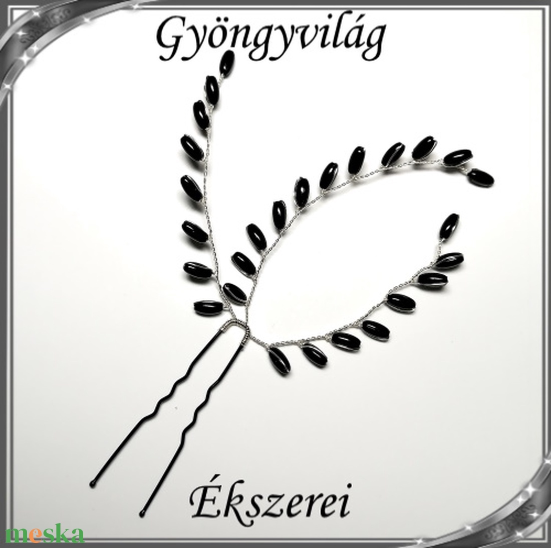 Ékszerek-hajdíszek, hajcsatok: Esküvői, menyasszonyi, alkalmi hajdísz S-H-TŰ14 több színben - esküvő - hajdísz - fésűs hajdísz - Meska.hu