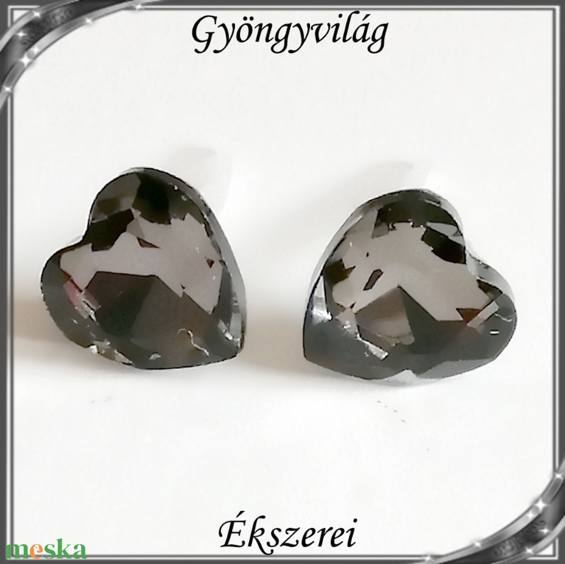 Kristály szív szilikon fülbevaló 8mm-es SFSZ-K02 - ékszer - fülbevaló - pötty fülbevaló - Meska.hu Kristály szív szilikon fülbevaló 8mm-es SFSZ-K02 - ékszer - fülbevaló - pötty fülbevaló - Meska.hu