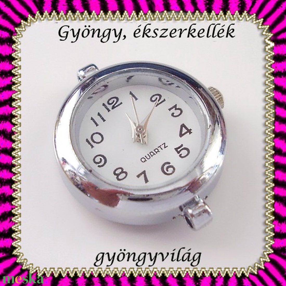 Ékszerkellék: fűzhető óra BOSZ 39 - kellékek & szerszámok - gyöngyfűzés kellékek - egyéb alkatrész - Meska.hu