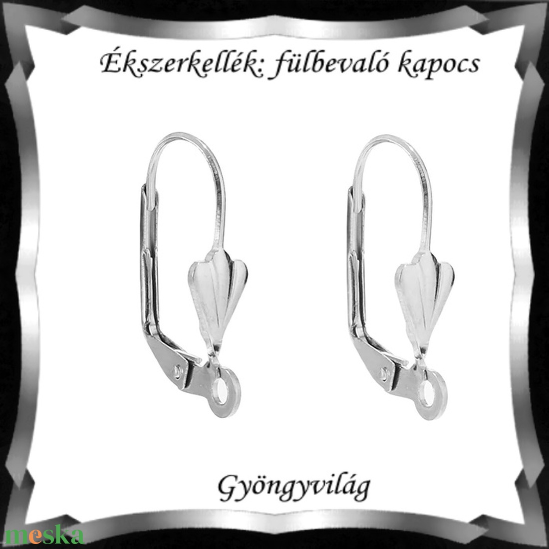 Biztonsági kapccsos fülbevaló alap 5 pár BFK-K08E - kellékek & szerszámok - ékszerkellék - fülbevaló alap - Meska.hu Biztonsági kapccsos fülbevaló alap 5 pár BFK-K08E - kellékek & szerszámok - ékszerkellék - fülbevaló alap - Meska.hu