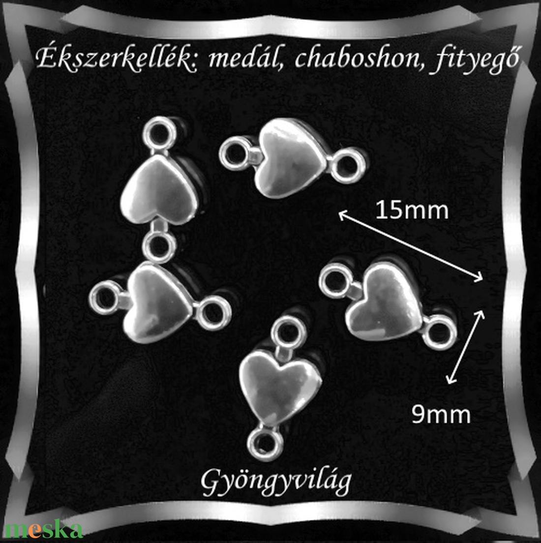 Ékszerkellék: medál, caboshon, fityegő BMCF-13e 10db/cs - gyöngy, ékszerkellék - fém köztesek - Meska.hu Ékszerkellék: medál, caboshon, fityegő BMCF-13e 10db/cs - gyöngy, ékszerkellék - fém köztesek - Meska.hu