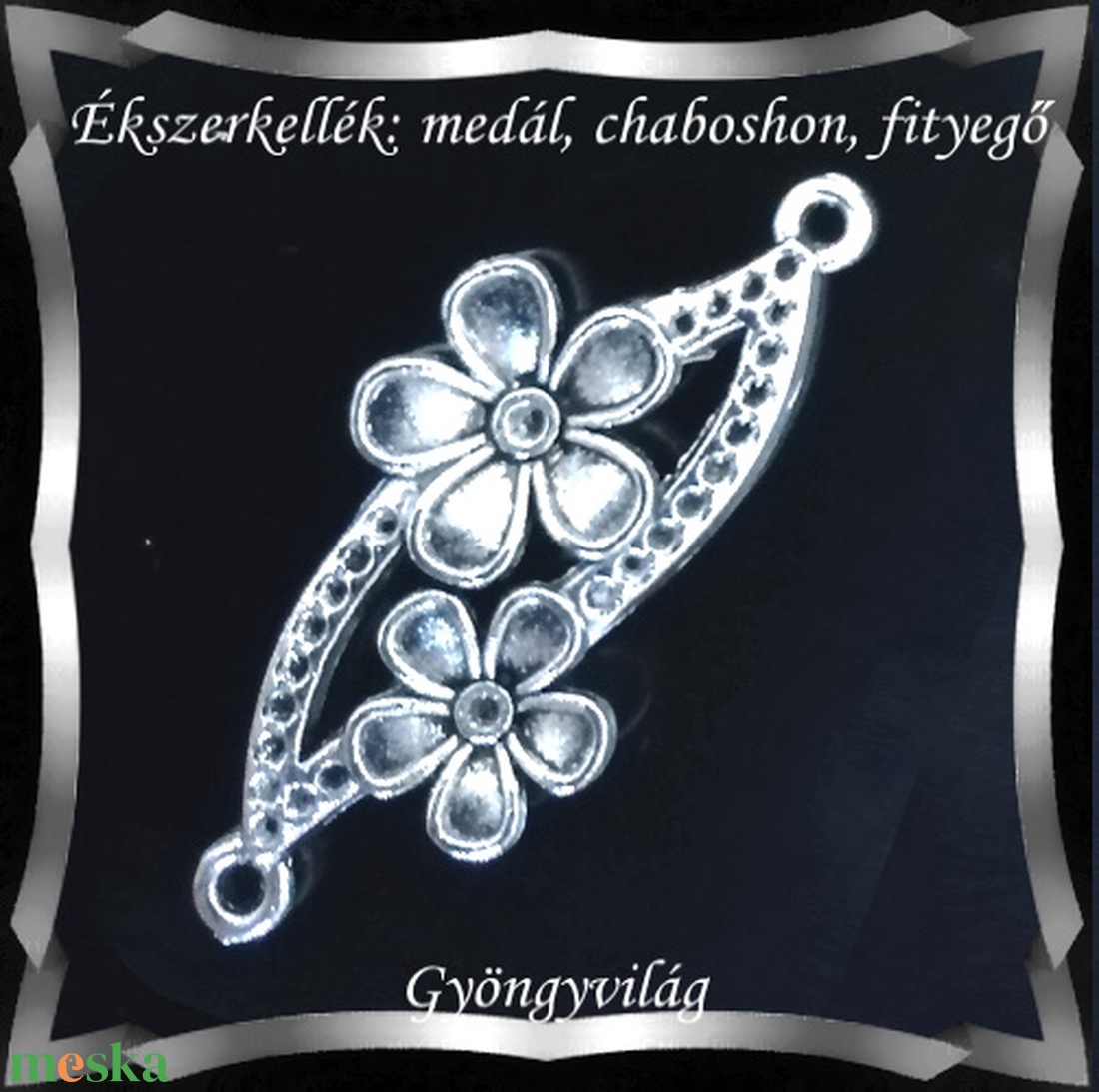 Ékszerkellék: medál, caboshon, fityegő BMCF-15e 2db/cs - gyöngy, ékszerkellék - fém köztesek - Meska.hu Ékszerkellék: medál, caboshon, fityegő BMCF-15e 2db/cs - gyöngy, ékszerkellék - fém köztesek - Meska.hu