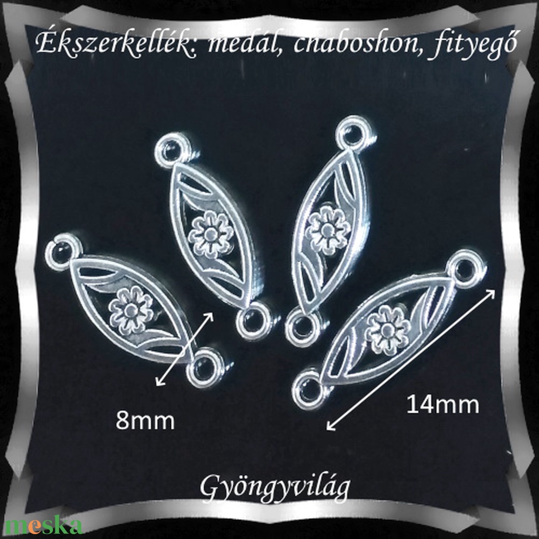 Ékszerkellék: medál, caboshon, fityegő BMCF-16e 4db/cs - gyöngy, ékszerkellék - fém köztesek - Meska.hu Ékszerkellék: medál, caboshon, fityegő BMCF-16e 4db/cs - gyöngy, ékszerkellék - fém köztesek - Meska.hu