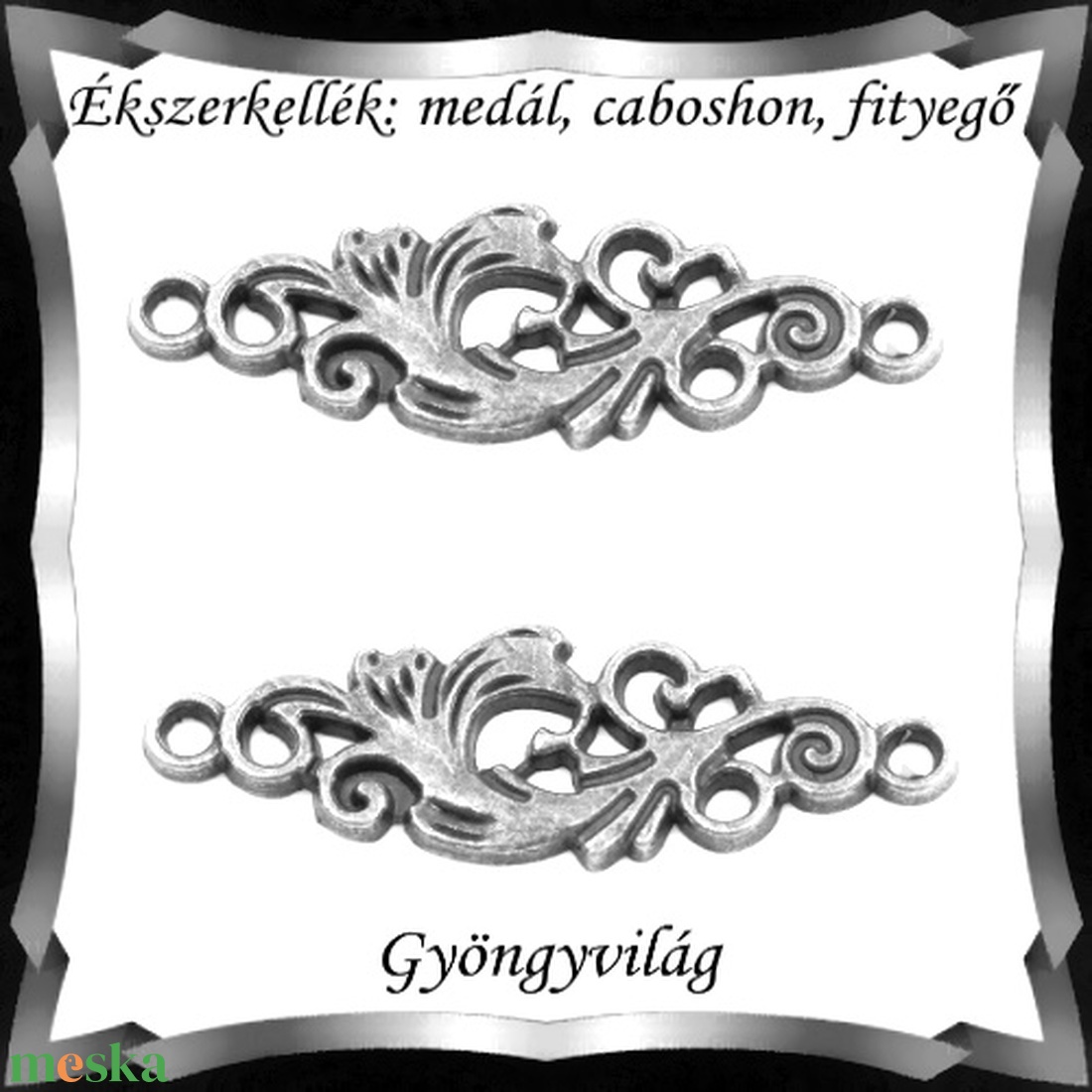 Ékszerkellék: medál, caboshon, fityegő BMCF-18e 2db/cs - gyöngy, ékszerkellék - fém köztesek - Meska.hu Ékszerkellék: medál, caboshon, fityegő BMCF-18e 2db/cs - gyöngy, ékszerkellék - fém köztesek - Meska.hu