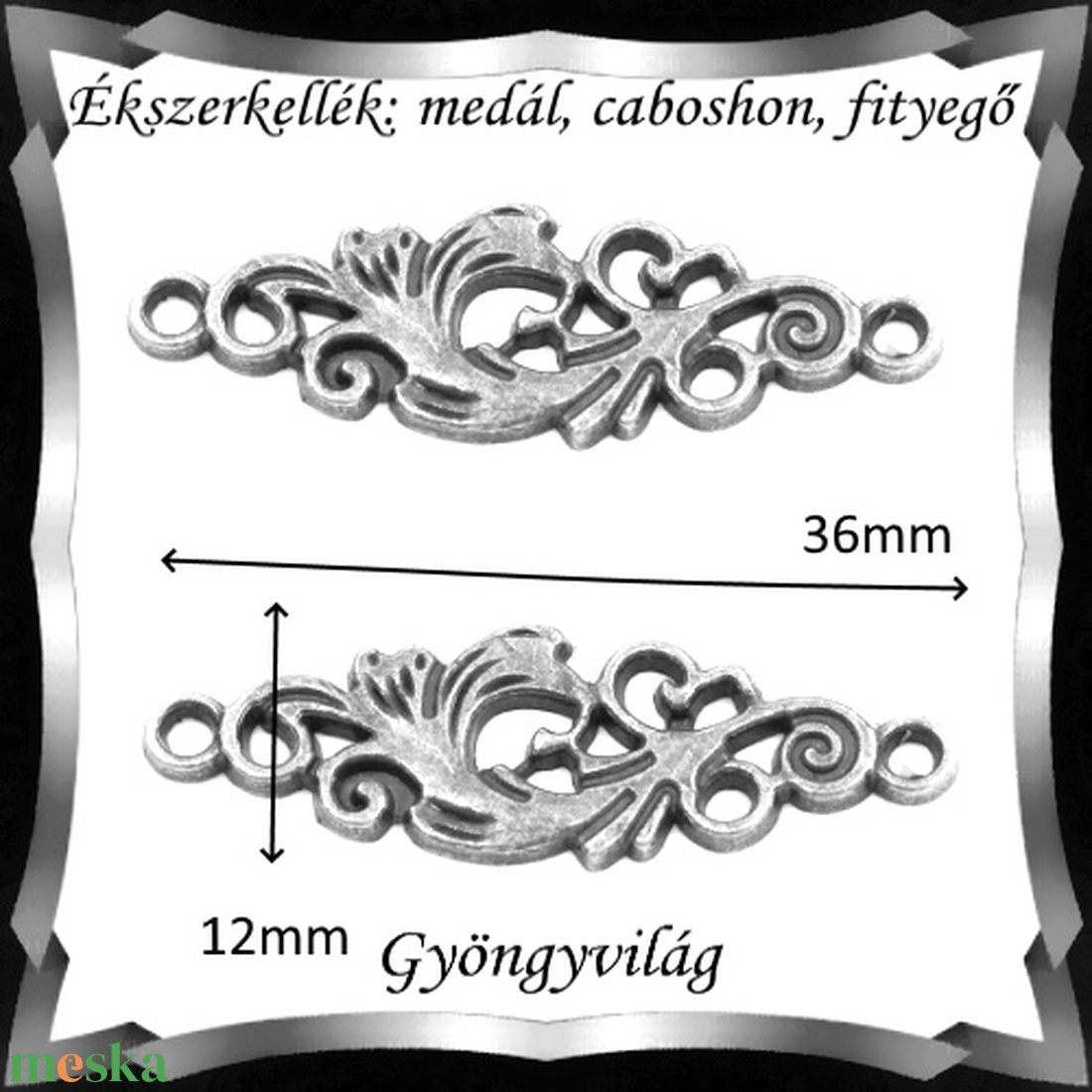 Ékszerkellék: medál, caboshon, fityegő BMCF-18e 2db/cs - gyöngy, ékszerkellék - fém köztesek - Meska.hu Ékszerkellék: medál, caboshon, fityegő BMCF-18e 2db/cs - gyöngy, ékszerkellék - fém köztesek - Meska.hu