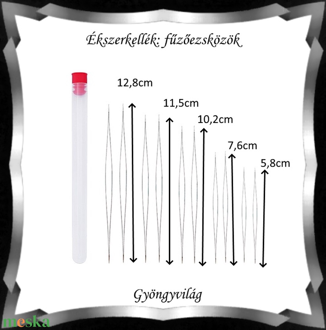Ékszerkellék: Gyöngyfűző tű BFE 04 10db /csomag - gyöngy, ékszerkellék - egyéb alkatrész - Meska.hu Ékszerkellék: Gyöngyfűző tű BFE 04 10db /csomag - gyöngy, ékszerkellék - egyéb alkatrész - Meska.hu