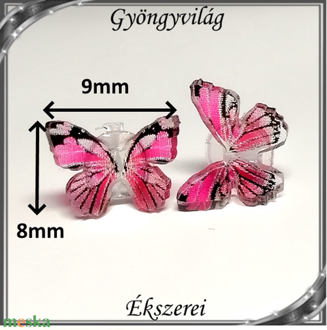 Ékszerek-fülbevalók: Kristály 3D-s pillangó szilikon fülbevaló 8x9mm-es SFSZ-K06-1 8 pár/doboz - ékszer - fülbevaló - pötty fülbevaló - Meska.hu Ékszerek-fülbevalók: Kristály 3D-s pillangó szilikon fülbevaló 8x9mm-es SFSZ-K06-1 8 pár/doboz - ékszer - fülbevaló - pötty fülbevaló - Meska.hu