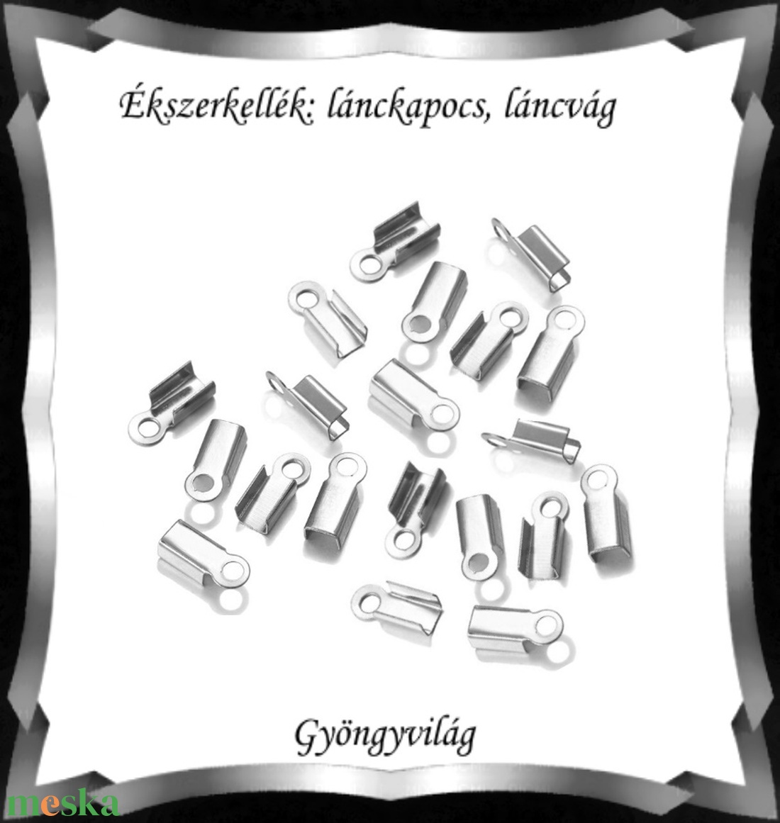 Ékszerkellék: lánckapocs BLK-V15-3R vég / bőr vég 30 db - kellékek & szerszámok - gyöngyfűzés kellékek - egyéb alkatrész - Meska.hu Ékszerkellék: lánckapocs BLK-V15-3R vég / bőr vég 30 db - kellékek & szerszámok - gyöngyfűzés kellékek - egyéb alkatrész - Meska.hu