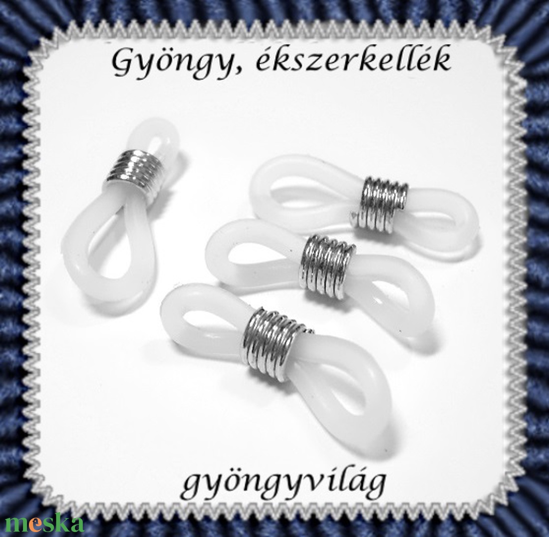 Szemüvegtartó gumi gyűrű 20db BEK 01e fehér - kellékek & szerszámok - gyöngyfűzés kellékek - egyéb alkatrész - Meska.hu Szemüvegtartó gumi gyűrű 20db BEK 01e fehér - kellékek & szerszámok - gyöngyfűzés kellékek - egyéb alkatrész - Meska.hu