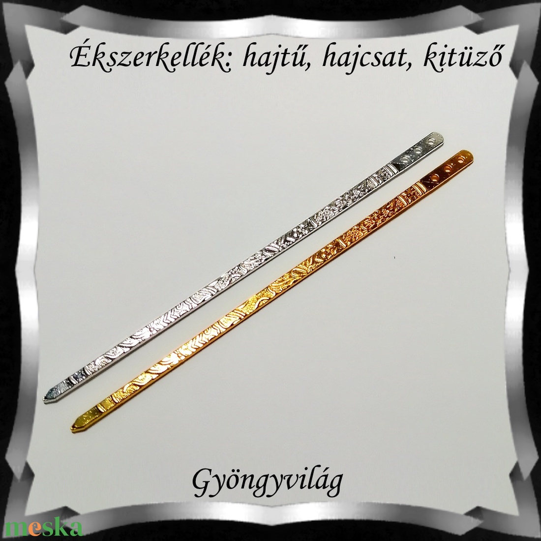Ékszerkellék: hajtű, hajcsat, kitűző BEK H09-1 1db/cs - kellékek & szerszámok - gyöngyfűzés kellékek - egyéb alkatrész - Meska.hu Ékszerkellék: hajtű, hajcsat, kitűző BEK H09-1 1db/cs - kellékek & szerszámok - gyöngyfűzés kellékek - egyéb alkatrész - Meska.hu