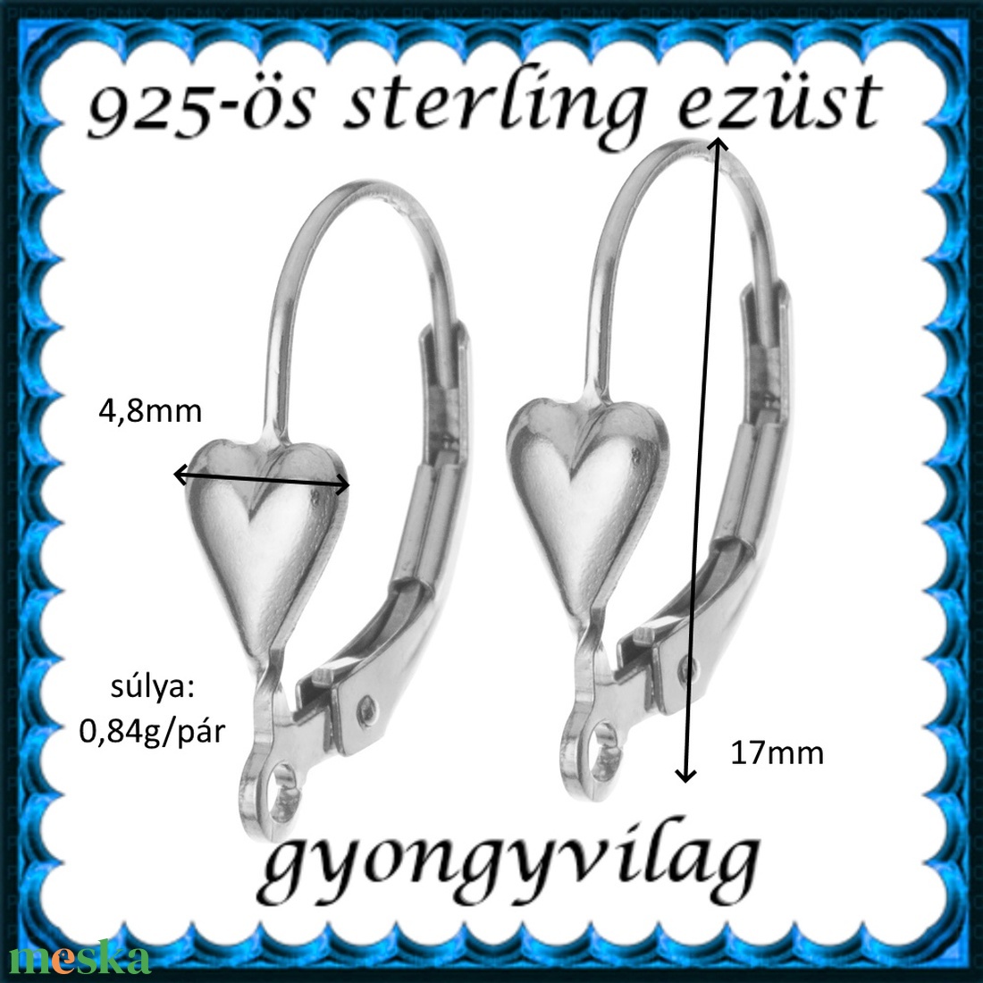925-ös sterling ezüst ékszerkellék: fülbevalóalap biztonsági kapoccsal EFK K 38 - kellékek & szerszámok - gyöngyfűzés kellékek - egyéb alkatrész - Meska.hu 925-ös sterling ezüst ékszerkellék: fülbevalóalap biztonsági kapoccsal EFK K 38 - kellékek & szerszámok - gyöngyfűzés kellékek - egyéb alkatrész - Meska.hu