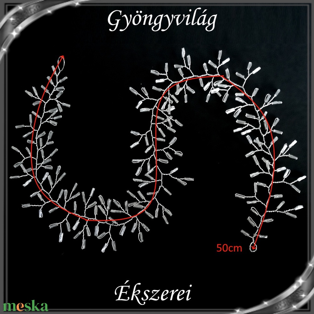 Ékszerek-hajdíszek, hajcsatok: Esküvői, menyasszonyi, alkalmi hajdísz S-H-FÜ22-50e - esküvő - hajdísz - kontydísz & hajdísz - Meska.hu Ékszerek-hajdíszek, hajcsatok: Esküvői, menyasszonyi, alkalmi hajdísz S-H-FÜ22-50e - esküvő - hajdísz - kontydísz & hajdísz - Meska.hu