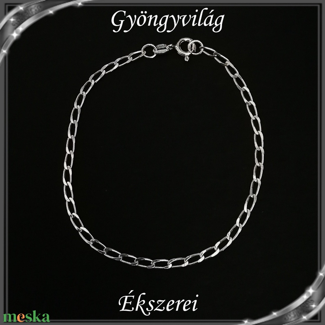 Ékszerek-karkötők: 925-ös sterling ezüst karkötő SSZ-EÜK 11-19e - ékszer - nyaklánc - medál nélküli nyaklánc - Meska.hu Ékszerek-karkötők: 925-ös sterling ezüst karkötő SSZ-EÜK 11-19e - ékszer - nyaklánc - medál nélküli nyaklánc - Meska.hu