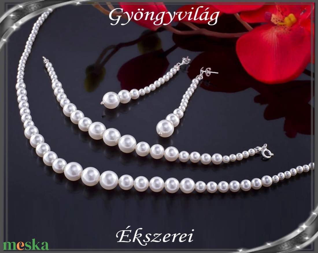 Esküvői, menyasszonyi, alkalmi ékszer szett, swarovszki kristály SSZ-ESWPG 02-1 K - esküvő - ékszer - ékszerszett - Meska.hu Esküvői, menyasszonyi, alkalmi ékszer szett, swarovszki kristály SSZ-ESWPG 02-1 K - esküvő - ékszer - ékszerszett - Meska.hu