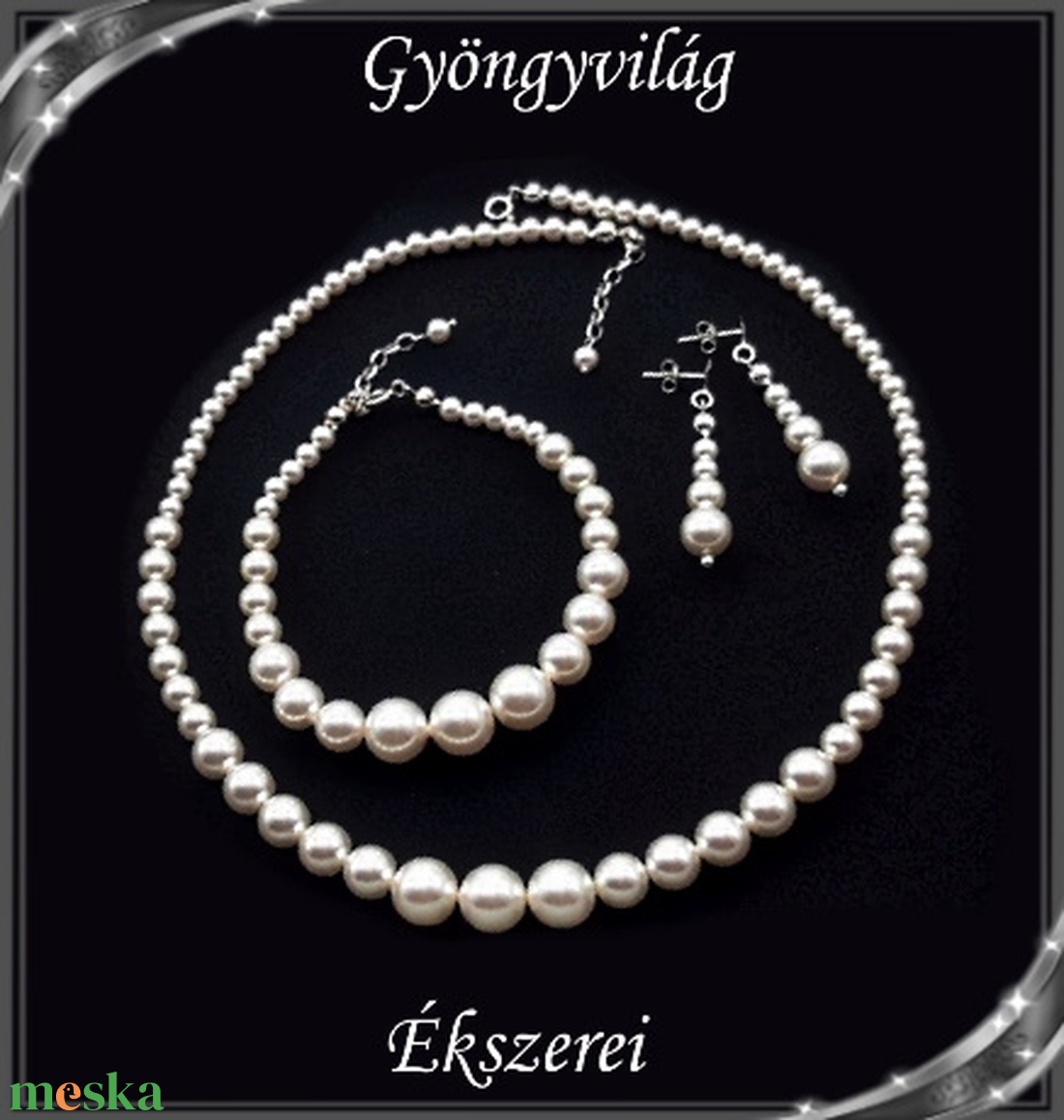 Esküvői, menyasszonyi, alkalmi ékszer szett, swarovszki kristály SSZ-ESWPG 02-1 K - esküvő - ékszer - ékszerszett - Meska.hu Esküvői, menyasszonyi, alkalmi ékszer szett, swarovszki kristály SSZ-ESWPG 02-1 K - esküvő - ékszer - ékszerszett - Meska.hu