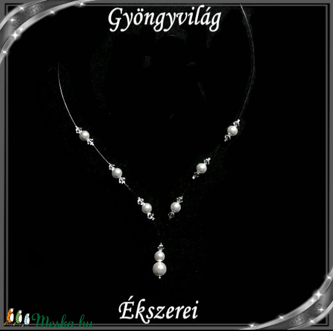 Esküvői, menyasszonyi, alkalmi nyaklánc SSZ-ESW03-1 L - esküvő - ékszer - ékszerszett - Meska.hu Esküvői, menyasszonyi, alkalmi nyaklánc SSZ-ESW03-1 L - esküvő - ékszer - ékszerszett - Meska.hu