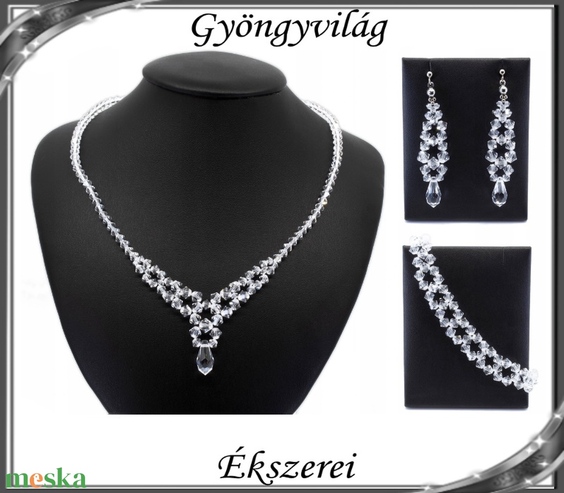 Ékszerek-szettek: Esküvői, menyasszonyi, alkalmi ékszer szett, swarovszki kristály SSZ-ESWF 06-1 - esküvő - ékszer - ékszerszett - Meska.hu Ékszerek-szettek: Esküvői, menyasszonyi, alkalmi ékszer szett, swarovszki kristály SSZ-ESWF 06-1 - esküvő - ékszer - ékszerszett - Meska.hu