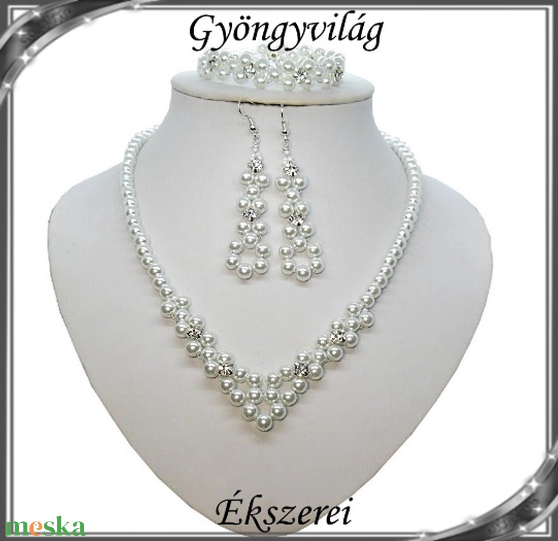Esküvői, menyasszonyi, alkalmi ékszer szett, SSZEB-TE08 - esküvő - ékszer - ékszerszett - Meska.hu Esküvői, menyasszonyi, alkalmi ékszer szett, SSZEB-TE08 - esküvő - ékszer - ékszerszett - Meska.hu