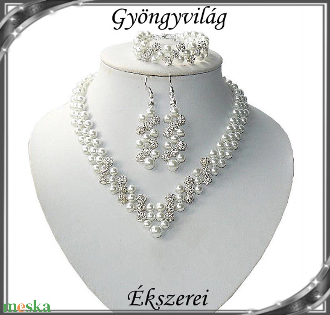 Esküvői, menyasszonyi, alkalmi ékszer szett, SSZEB-TE07-2 - esküvő - ékszer - ékszerszett - Meska.hu Esküvői, menyasszonyi, alkalmi ékszer szett, SSZEB-TE07-2 - esküvő - ékszer - ékszerszett - Meska.hu