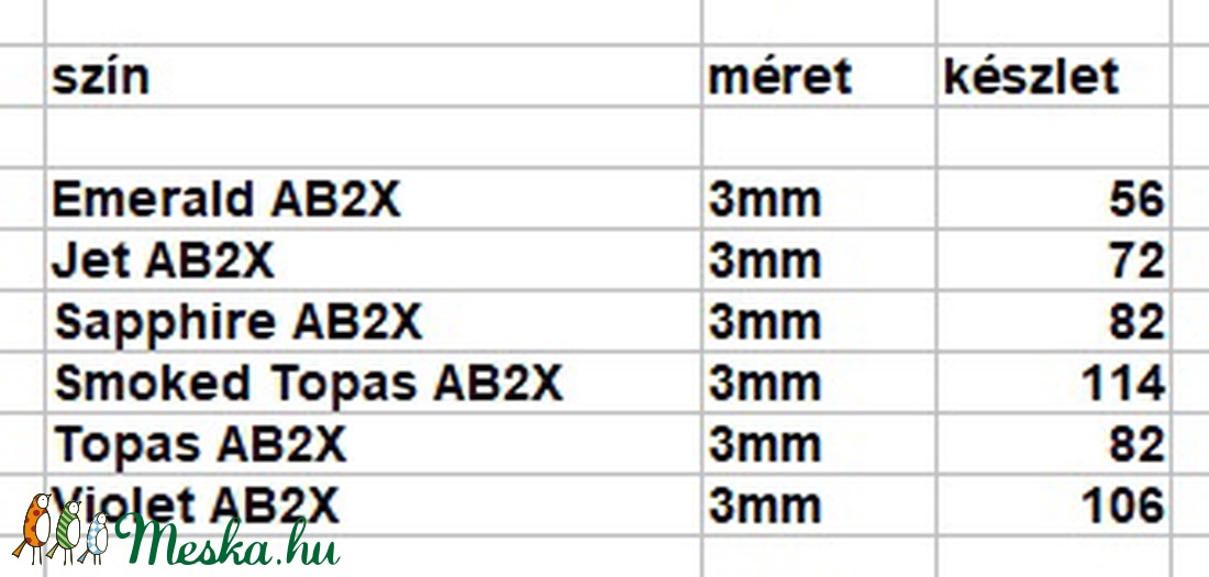Ékszerkellék: Swarovski bicon 3mm-es AB2x bevonatos több színben SW5328-3ab2x 24db/csomag - kellékek & szerszámok - gyöngyfűzés kellékek - swarovski kristályok - Meska.hu Ékszerkellék: Swarovski bicon 3mm-es AB2x bevonatos több színben SW5328-3ab2x 24db/csomag - kellékek & szerszámok - gyöngyfűzés kellékek - swarovski kristályok - Meska.hu