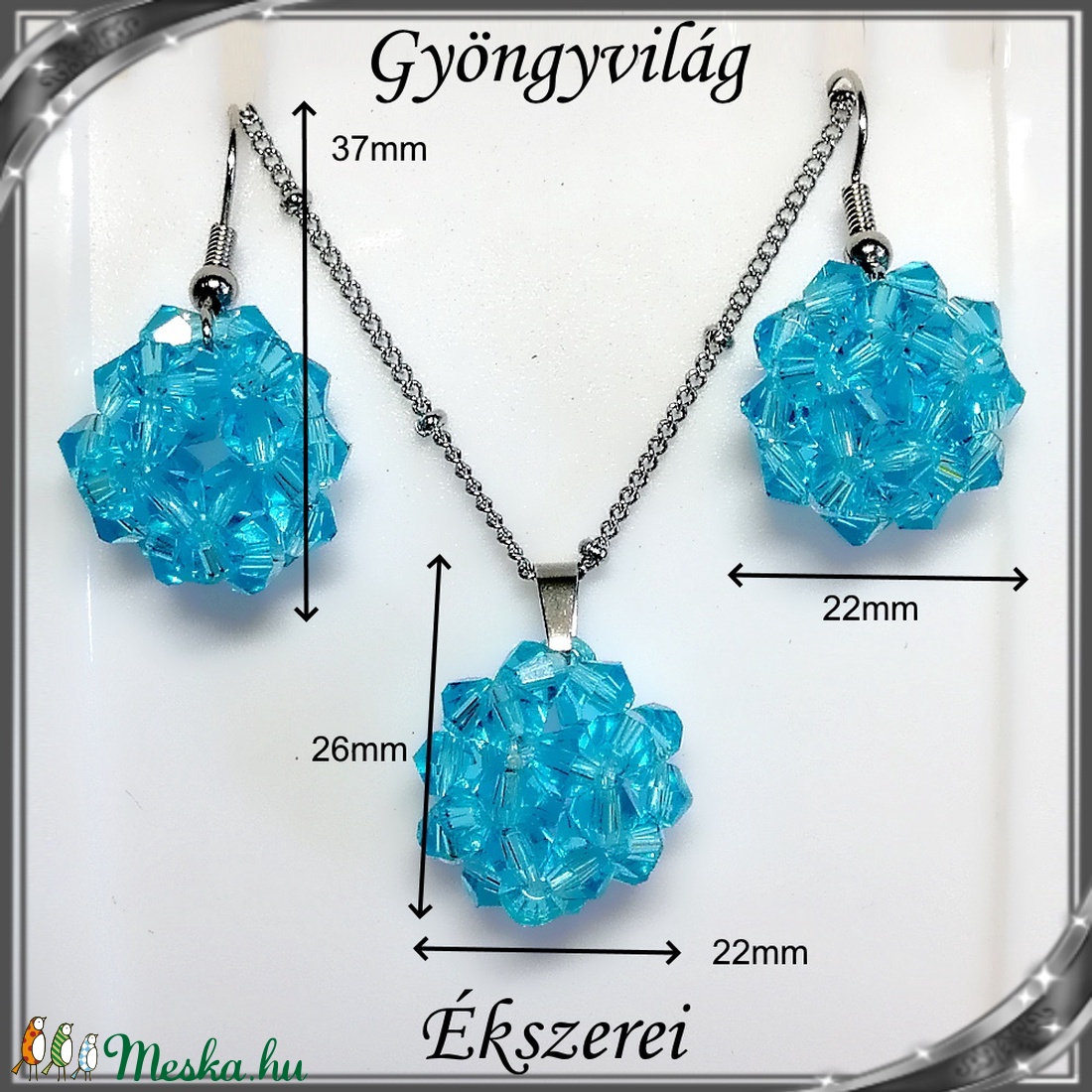 Ékszerek-szettek: kristály ékszer szett SSZNA-KGY01-07 aquamarin - ékszer - ékszerszett - Meska.hu Ékszerek-szettek: kristály ékszer szett SSZNA-KGY01-07 aquamarin - ékszer - ékszerszett - Meska.hu