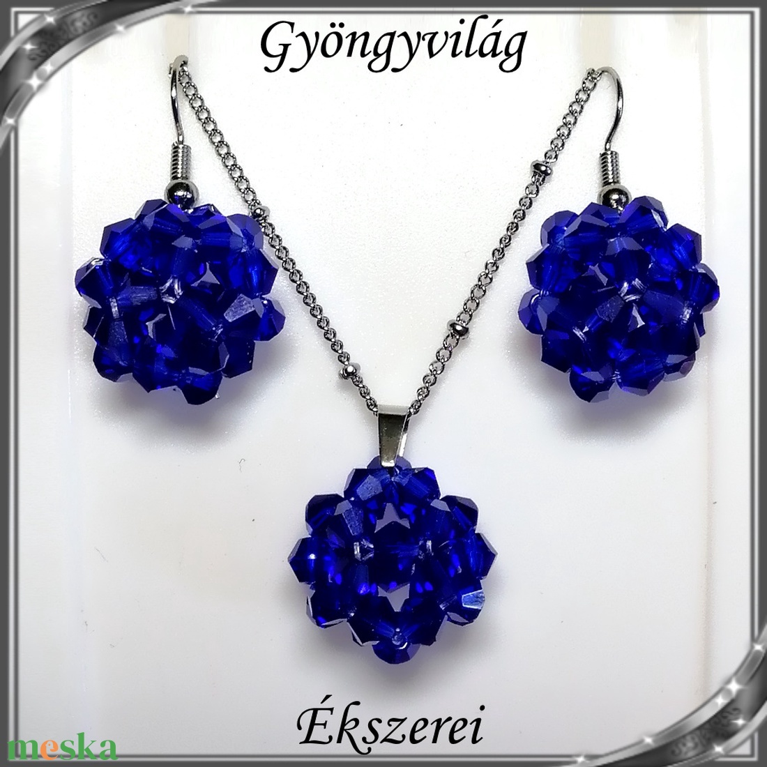 Ékszerek-szettek: kristály ékszer szett SSZNA-KGY01-09 dark blue - ékszer - ékszerszett - Meska.hu Ékszerek-szettek: kristály ékszer szett SSZNA-KGY01-09 dark blue - ékszer - ékszerszett - Meska.hu