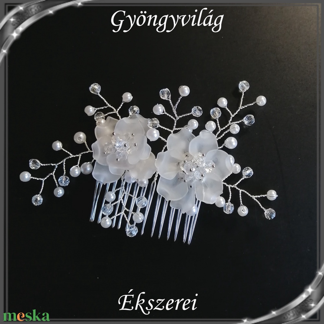Ékszerek-hajdíszek, hajcsatok: Esküvői, menyasszonyi, alkalmi hajdísz S-H-FÉ12e - esküvő - hajdísz - fésűs hajdísz - Meska.hu Ékszerek-hajdíszek, hajcsatok: Esküvői, menyasszonyi, alkalmi hajdísz S-H-FÉ12e - esküvő - hajdísz - fésűs hajdísz - Meska.hu