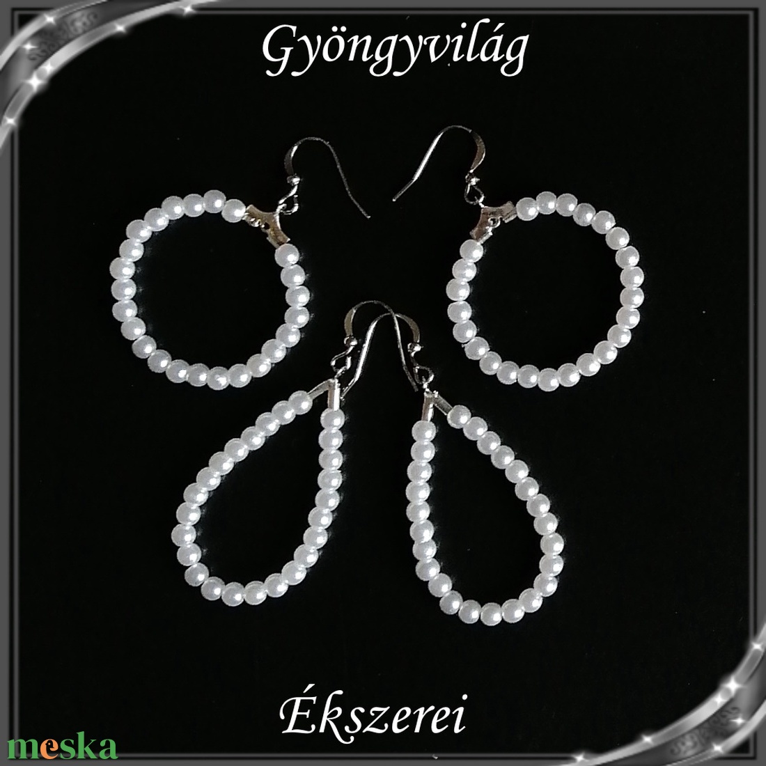 Ékszerek-fülbevalók: viasz gyöngy, gyöngy karika fülbevaló SFEB-A04-1-1 2pár - ékszer - fülbevaló - lógós kerek fülbevaló - Meska.hu Ékszerek-fülbevalók: viasz gyöngy, gyöngy karika fülbevaló SFEB-A04-1-1 2pár - ékszer - fülbevaló - lógós kerek fülbevaló - Meska.hu