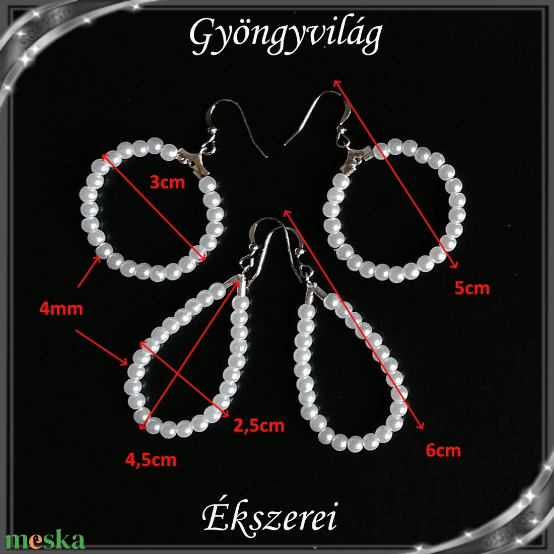 Ékszerek-fülbevalók: viasz gyöngy, gyöngy karika fülbevaló SFEB-A04-1-1 2pár - ékszer - fülbevaló - lógós kerek fülbevaló - Meska.hu Ékszerek-fülbevalók: viasz gyöngy, gyöngy karika fülbevaló SFEB-A04-1-1 2pár - ékszer - fülbevaló - lógós kerek fülbevaló - Meska.hu