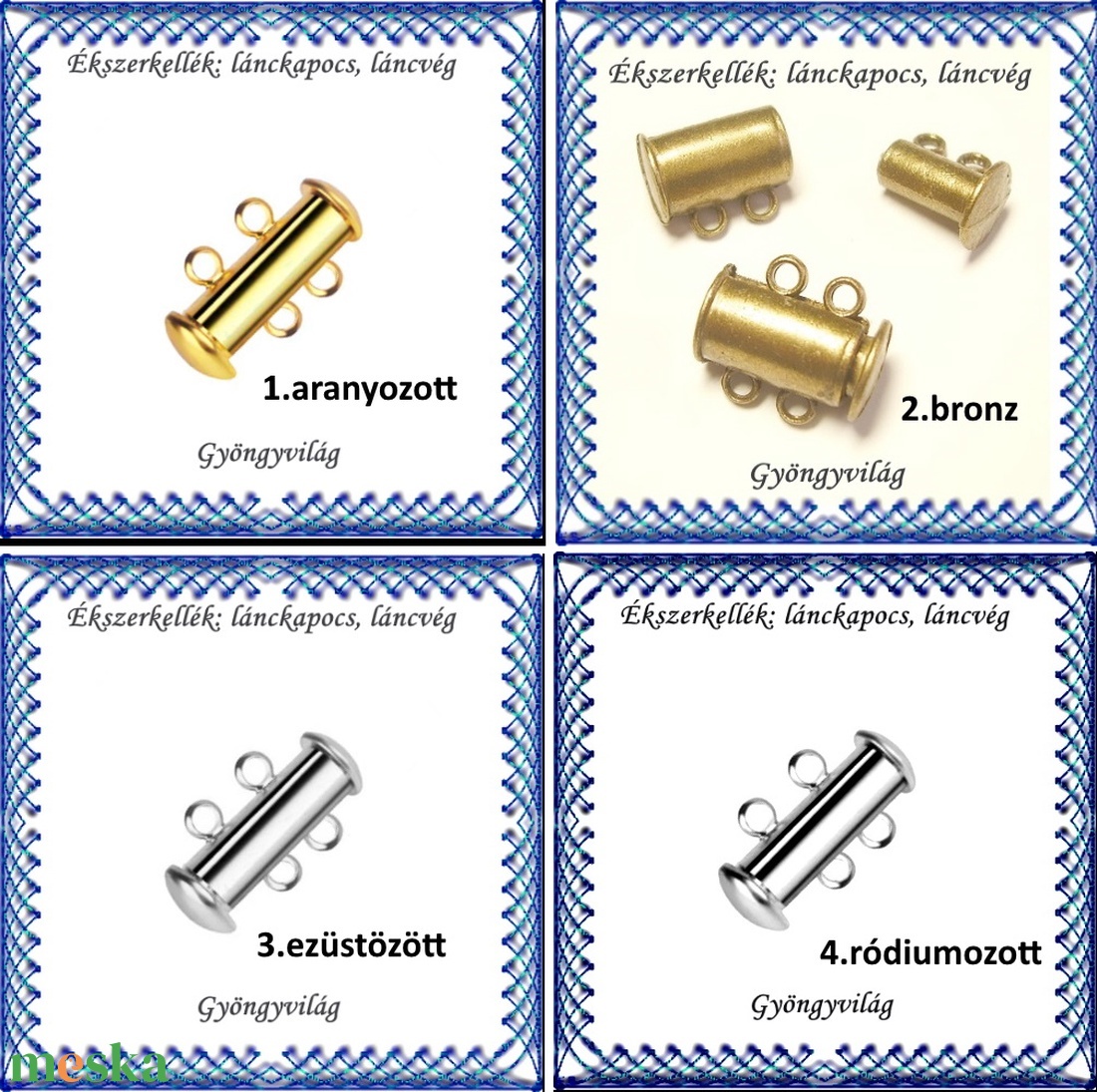 Ékszerkellék: lánckapocs BLK-2S-01 mágneses lánckapocs több színben - kellékek & szerszámok - gyöngyfűzés kellékek - egyéb alkatrész - Meska.hu Ékszerkellék: lánckapocs BLK-2S-01 mágneses lánckapocs több színben - kellékek & szerszámok - gyöngyfűzés kellékek - egyéb alkatrész - Meska.hu