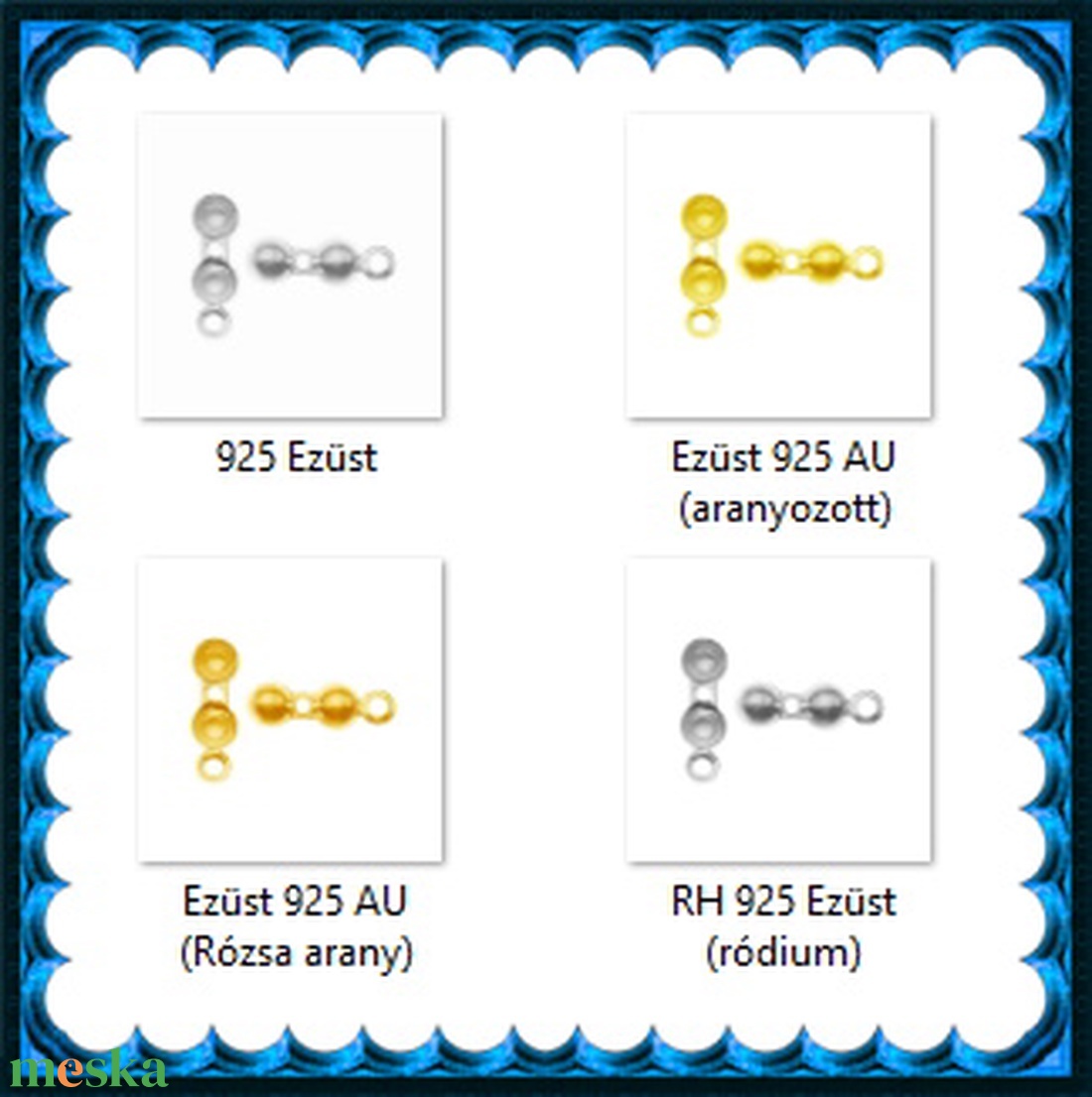 925-ös sterling ezüst ékszerkellék: csomótakaró ECST 06-5e - gyöngy, ékszerkellék - egyéb alkatrész - Meska.hu 925-ös sterling ezüst ékszerkellék: csomótakaró ECST 06-5e - gyöngy, ékszerkellék - egyéb alkatrész - Meska.hu