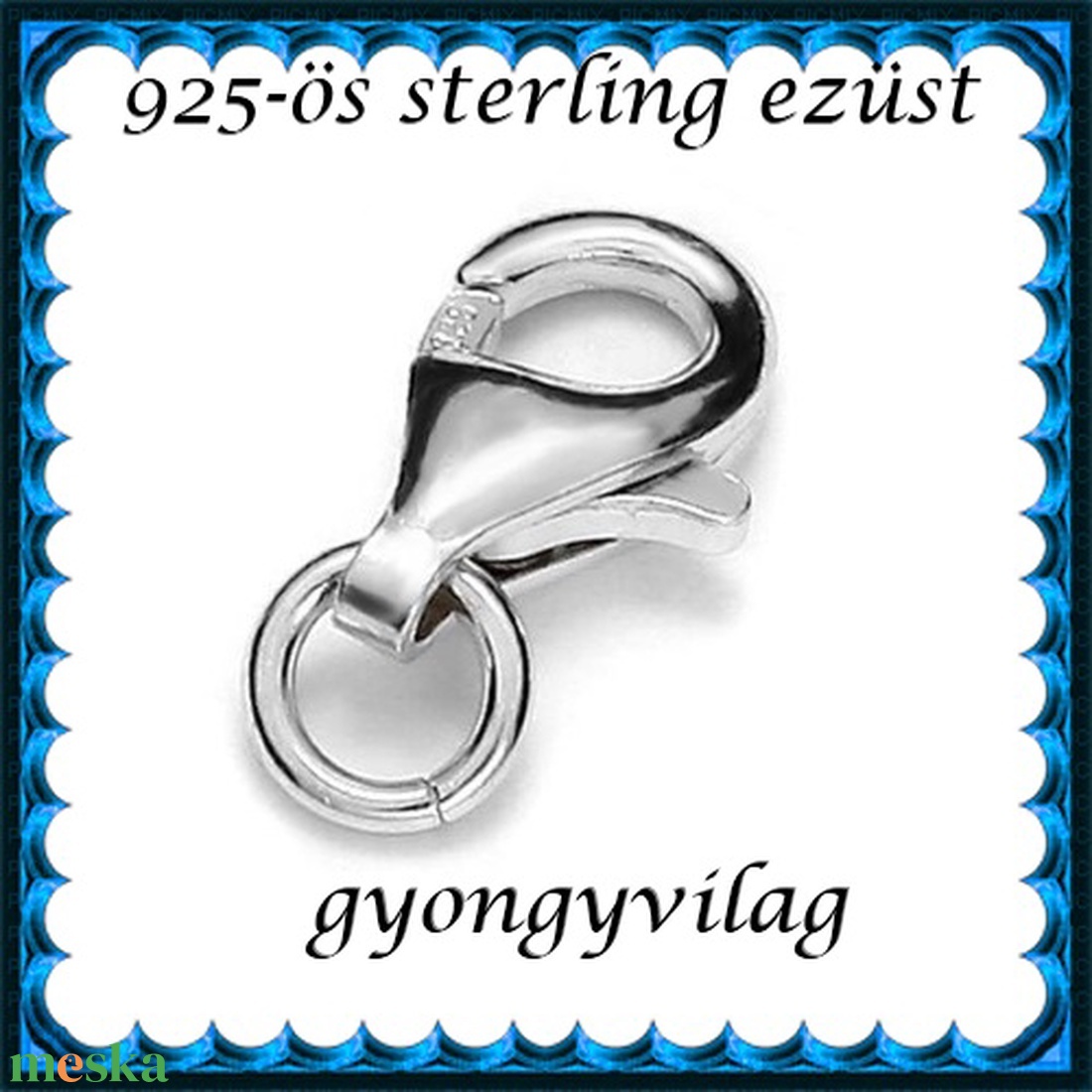 925-ös ezüst 1soros lánckapocs ELK 1s 19-13e - gyöngy, ékszerkellék - egyéb alkatrész - Meska.hu 925-ös ezüst 1soros lánckapocs ELK 1s 19-13e - gyöngy, ékszerkellék - egyéb alkatrész - Meska.hu