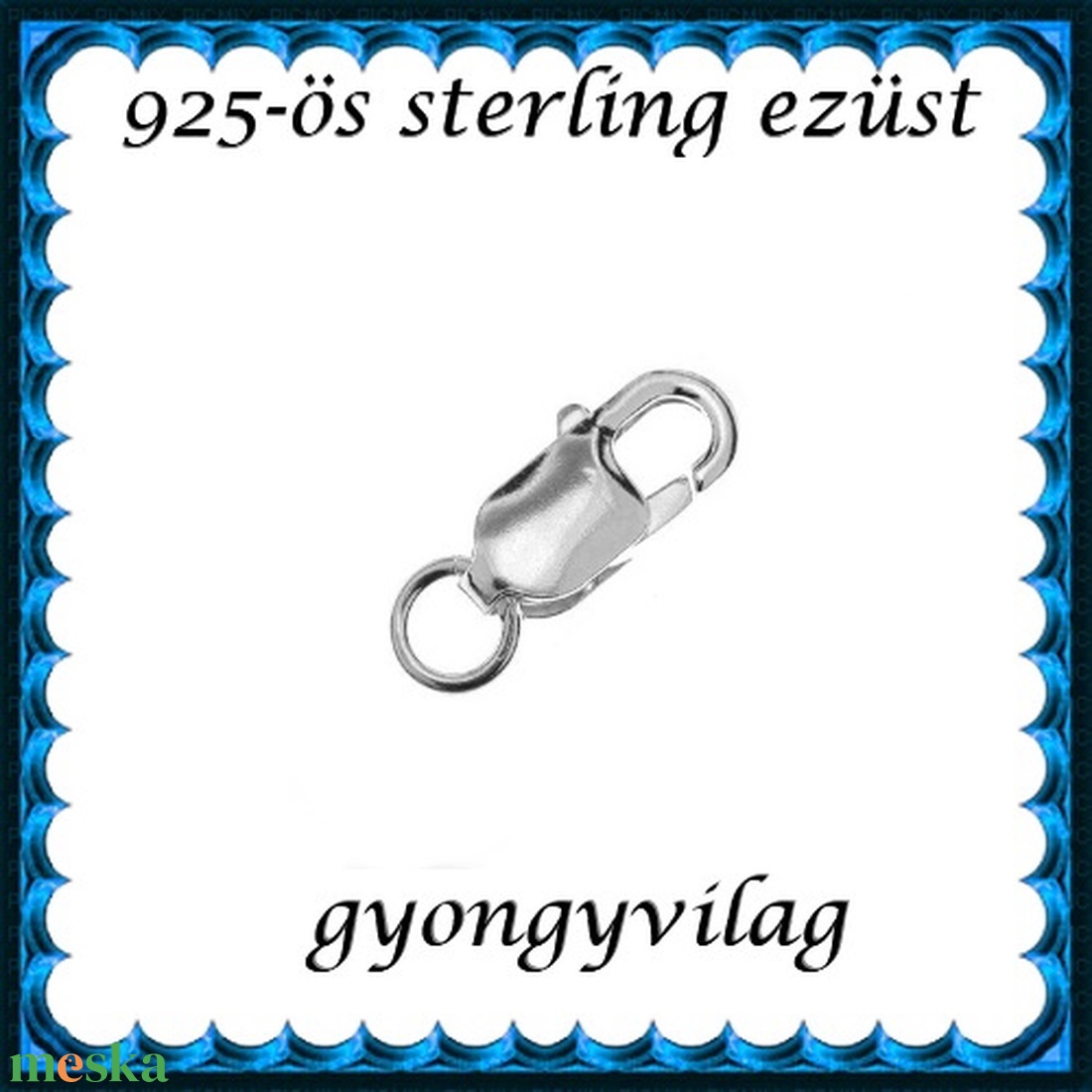 925-ös ezüst 1soros lánckapocs ELK 1s 15-8e - kellékek & szerszámok - gyöngyfűzés kellékek - egyéb alkatrész - Meska.hu 925-ös ezüst 1soros lánckapocs ELK 1s 15-8e - kellékek & szerszámok - gyöngyfűzés kellékek - egyéb alkatrész - Meska.hu