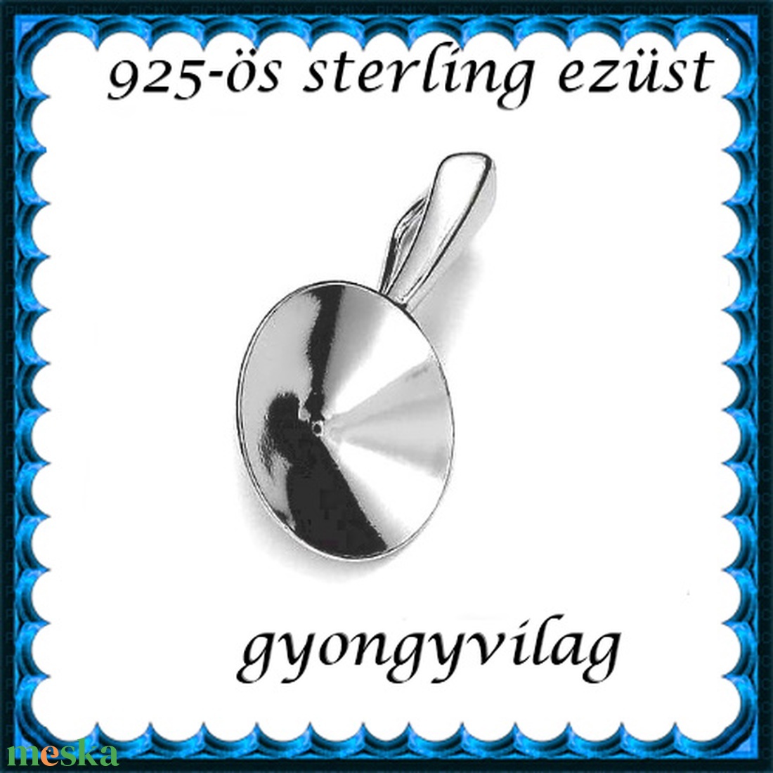 925-ös ezüst medálkapocs EMK 55-14 - kellékek & szerszámok - ékszerkellék - medáltartó, medálkapocs - Meska.hu 925-ös ezüst medálkapocs EMK 55-14 - kellékek & szerszámok - ékszerkellék - medáltartó, medálkapocs - Meska.hu