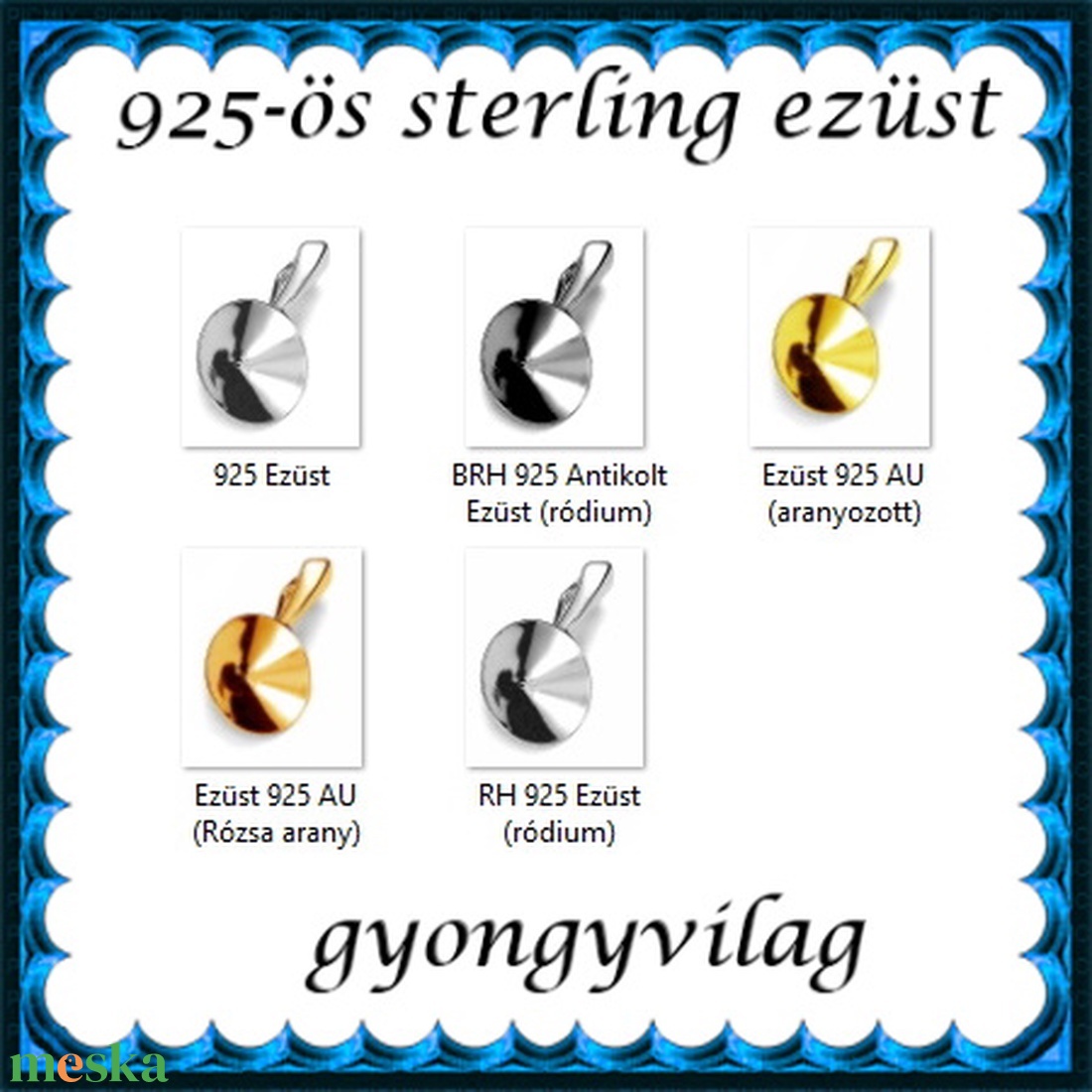 925-ös ezüst medálkapocs EMK 55-14 - kellékek & szerszámok - ékszerkellék - medáltartó, medálkapocs - Meska.hu 925-ös ezüst medálkapocs EMK 55-14 - kellékek & szerszámok - ékszerkellék - medáltartó, medálkapocs - Meska.hu