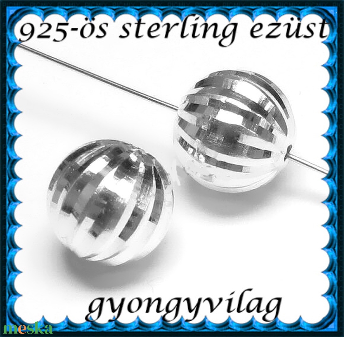 925-ös sterling ezüst ékszerkellék: köztes / gyöngy / dísz EKÖ 17-10 - kellékek & szerszámok - gyöngyfűzés kellékek - fém köztesek - Meska.hu 925-ös sterling ezüst ékszerkellék: köztes / gyöngy / dísz EKÖ 17-10 - kellékek & szerszámok - gyöngyfűzés kellékek - fém köztesek - Meska.hu