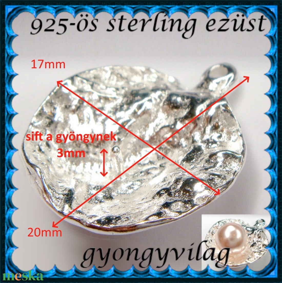 925-ös finomságú sterling ezüst kandeláber/ továbbépíthető köztes /tartó elem EKA 67 - kellékek & szerszámok - gyöngyfűzés kellékek - fém köztesek - Meska.hu 925-ös finomságú sterling ezüst kandeláber/ továbbépíthető köztes /tartó elem EKA 67 - kellékek & szerszámok - gyöngyfűzés kellékek - fém köztesek - Meska.hu