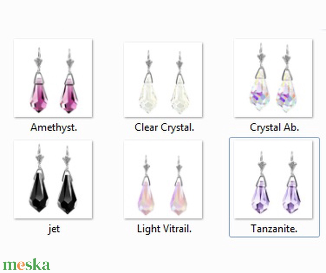 Ékszerek-fülbevalók: Swarovski csepp fülbevaló, ezüstözött kapoccsal SSZEB-SW6000-F13 - ékszer - fülbevaló - lógó fülbevaló - Meska.hu Ékszerek-fülbevalók: Swarovski csepp fülbevaló, ezüstözött kapoccsal SSZEB-SW6000-F13 - ékszer - fülbevaló - lógó fülbevaló - Meska.hu