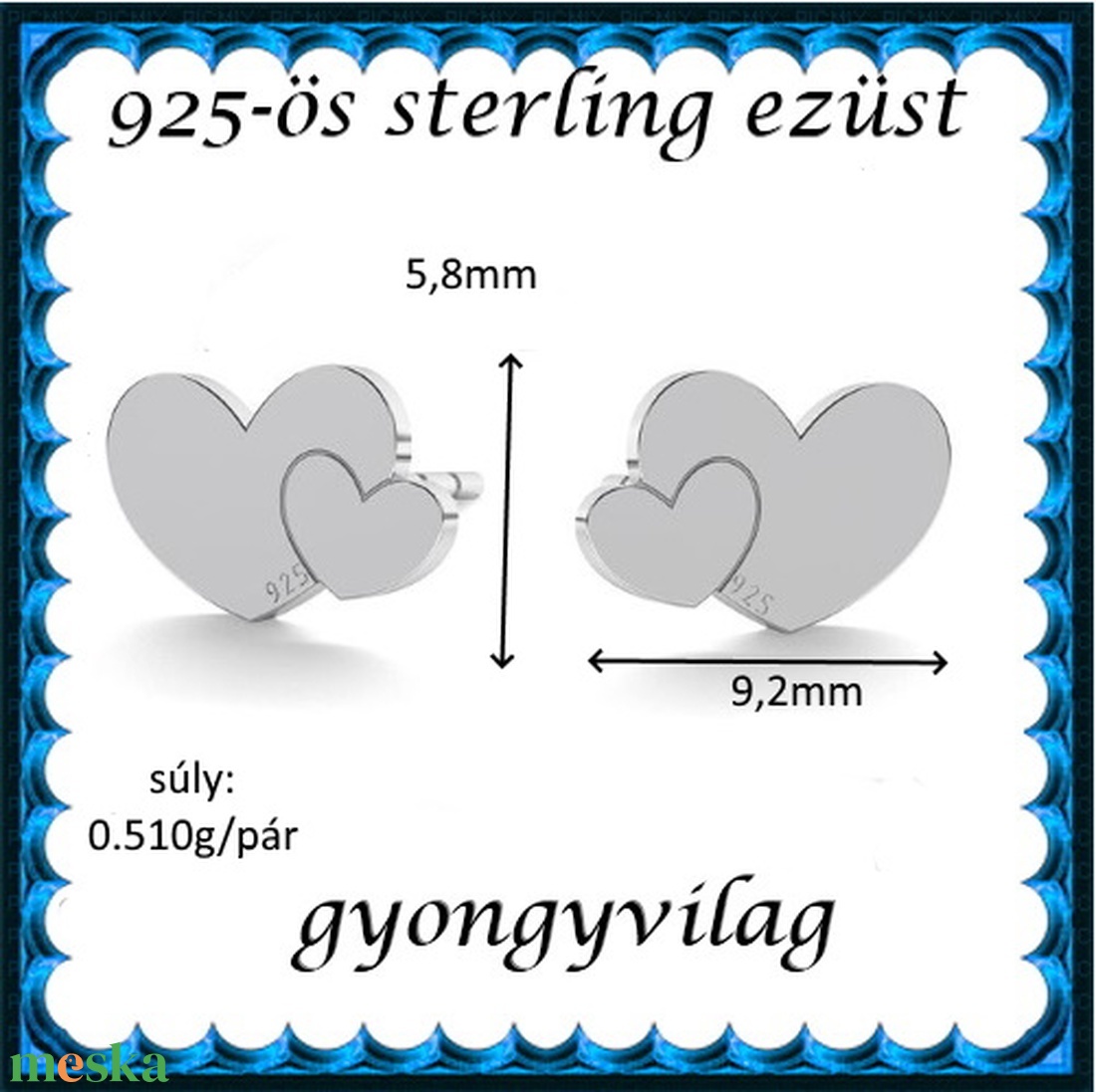 925-ös sterling ezüst ékszerek: fülbevaló EF08 - ékszer - fülbevaló - pötty fülbevaló - Meska.hu 925-ös sterling ezüst ékszerek: fülbevaló EF08 - ékszer - fülbevaló - pötty fülbevaló - Meska.hu