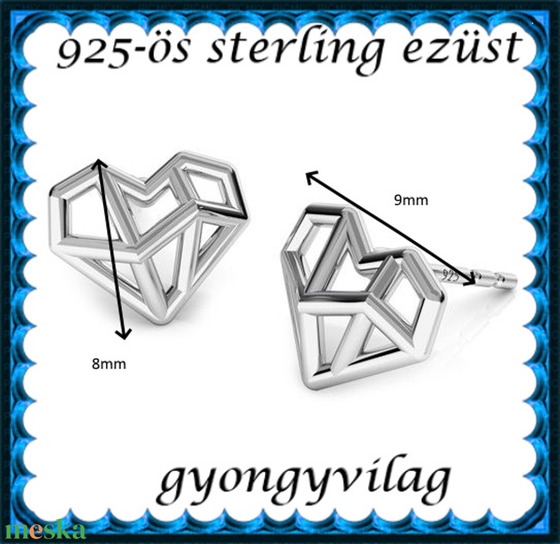 925-ös sterling ezüst ékszerek: fülbevaló EF16 - ékszer - fülbevaló - pötty fülbevaló - Meska.hu 925-ös sterling ezüst ékszerek: fülbevaló EF16 - ékszer - fülbevaló - pötty fülbevaló - Meska.hu