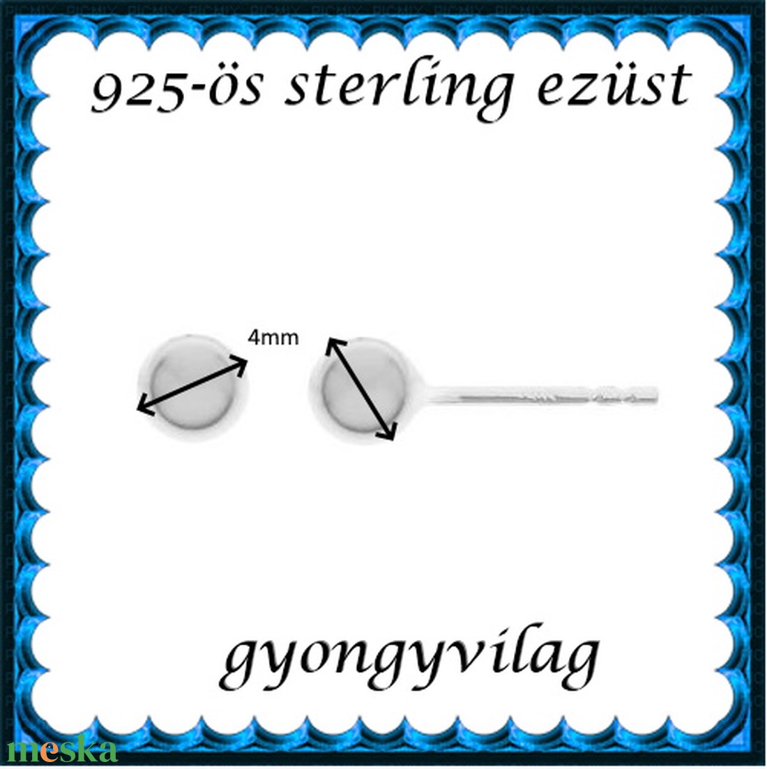 925-ös sterling ezüst ékszerek: fülbevaló EF17 - ékszer - fülbevaló - pötty fülbevaló - Meska.hu 925-ös sterling ezüst ékszerek: fülbevaló EF17 - ékszer - fülbevaló - pötty fülbevaló - Meska.hu