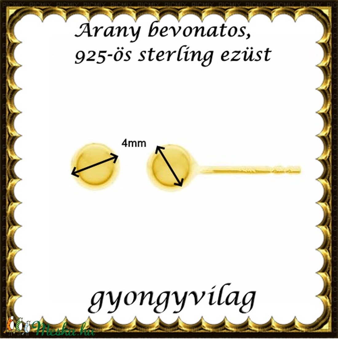 925-ös sterling ezüst ékszerek: fülbevaló EF17g - ékszer - fülbevaló - pötty fülbevaló - Meska.hu 925-ös sterling ezüst ékszerek: fülbevaló EF17g - ékszer - fülbevaló - pötty fülbevaló - Meska.hu